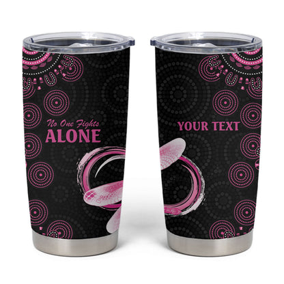 Personalized Pink Dragonfly Aboriginal of Hope Tumbler Cup Australia’s Breast Cancer Support