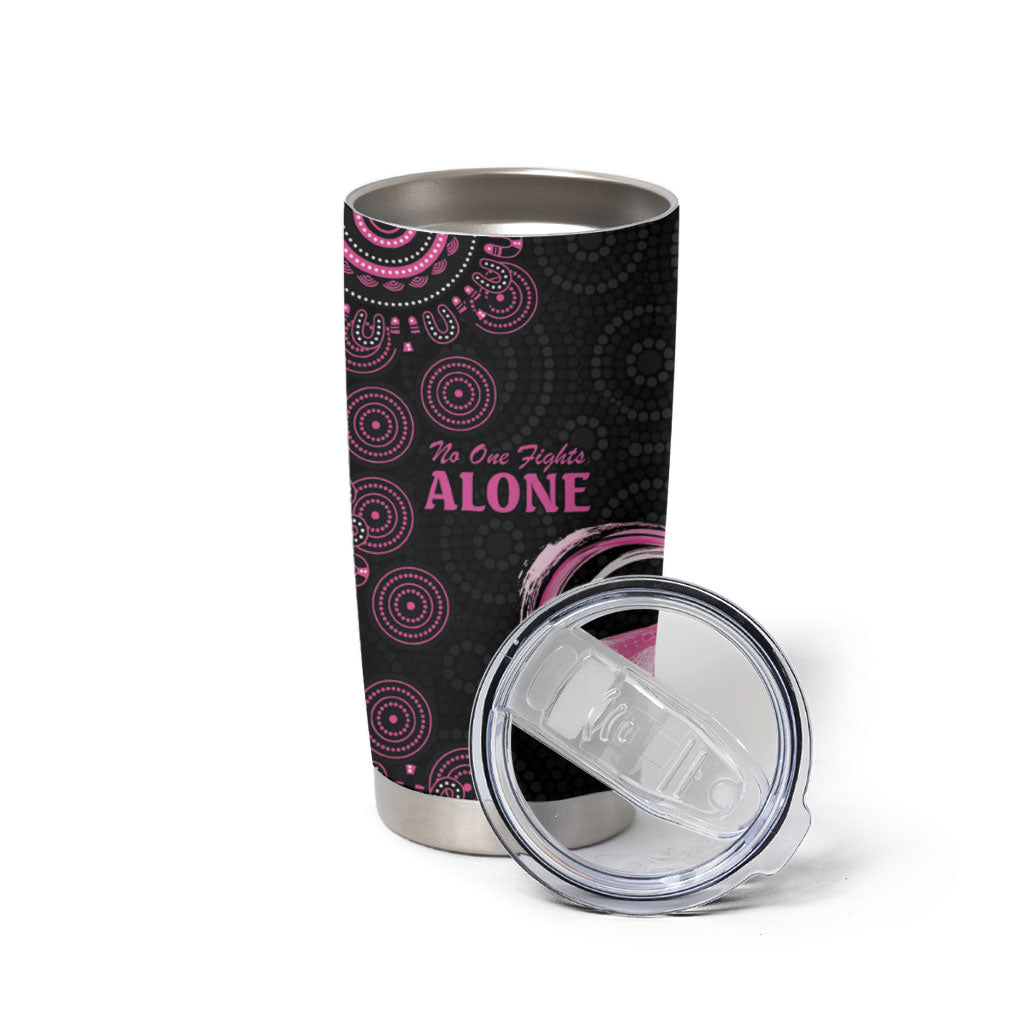 Personalized Pink Dragonfly Aboriginal of Hope Tumbler Cup Australia’s Breast Cancer Support