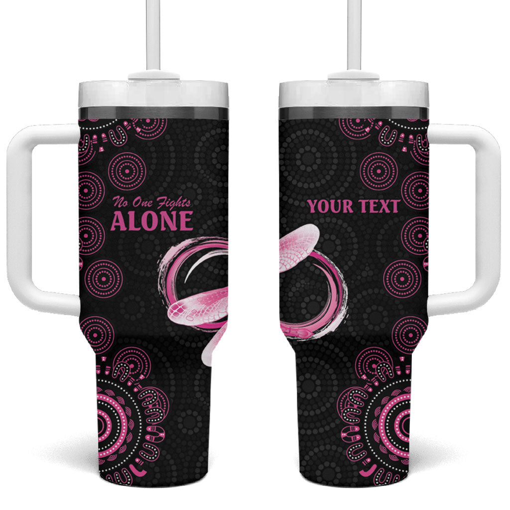 Personalized Pink Dragonfly Aboriginal of Hope Tumbler With Handle Australia’s Breast Cancer Support
