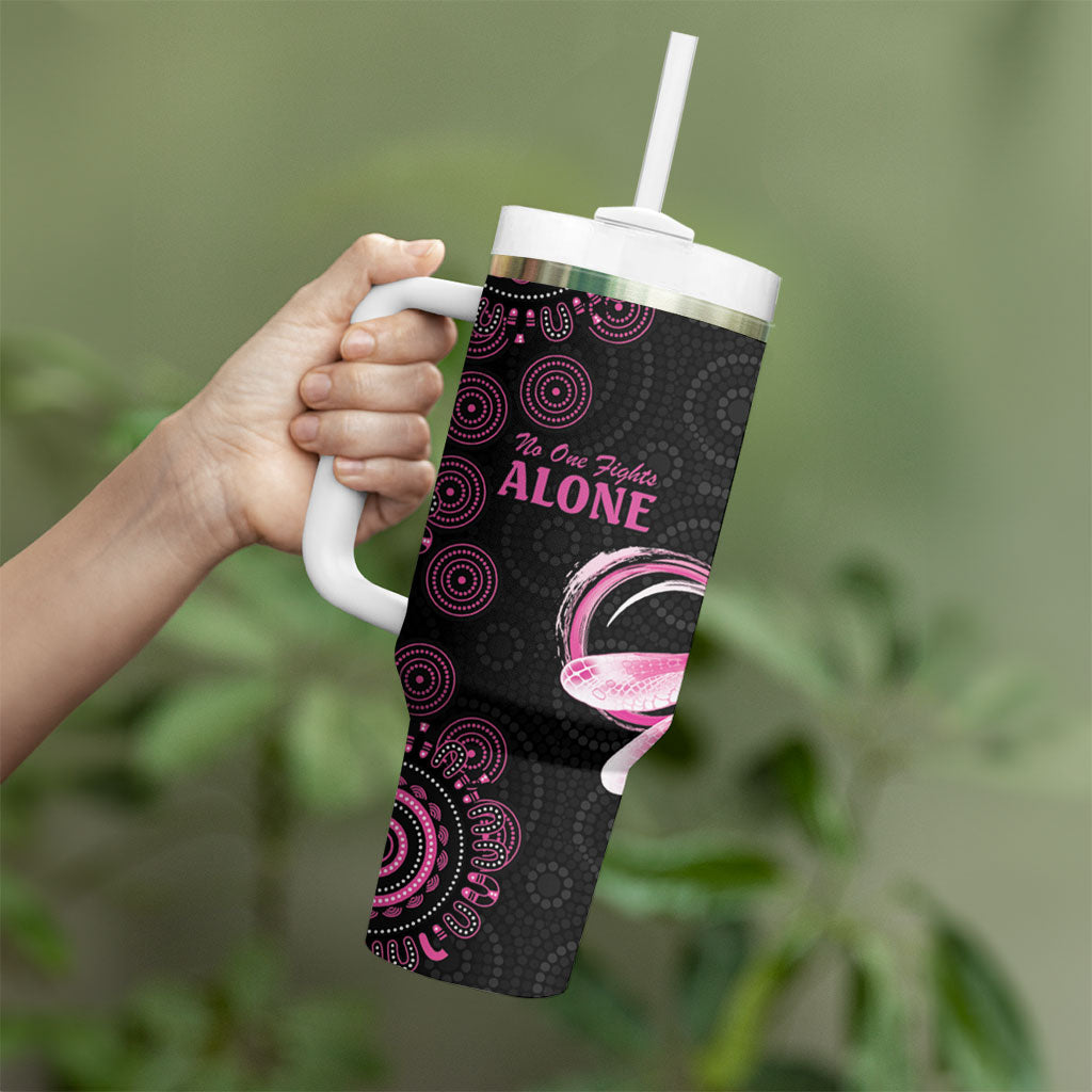 Personalized Pink Dragonfly Aboriginal of Hope Tumbler With Handle Australia’s Breast Cancer Support