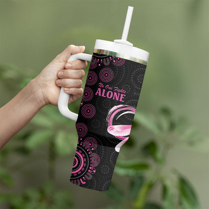 Personalized Pink Dragonfly Aboriginal of Hope Tumbler With Handle Australia’s Breast Cancer Support