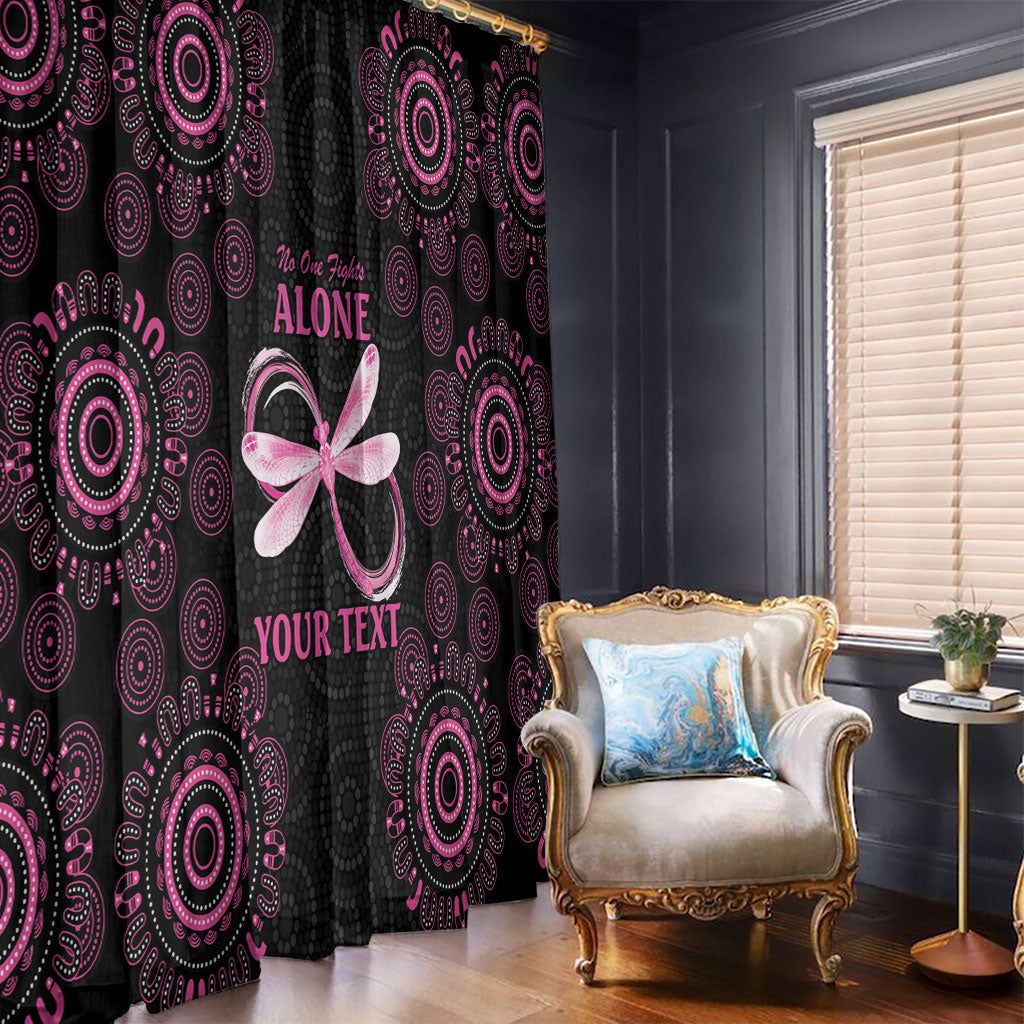 Personalized Pink Dragonfly Aboriginal of Hope Window Curtain Australia’s Breast Cancer Support