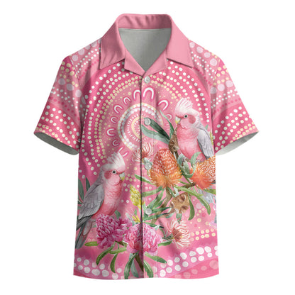 Personalized Pink Galah Aboriginal Dot Art Kid Hawaiian Shirt Australia’s Breast Cancer Support