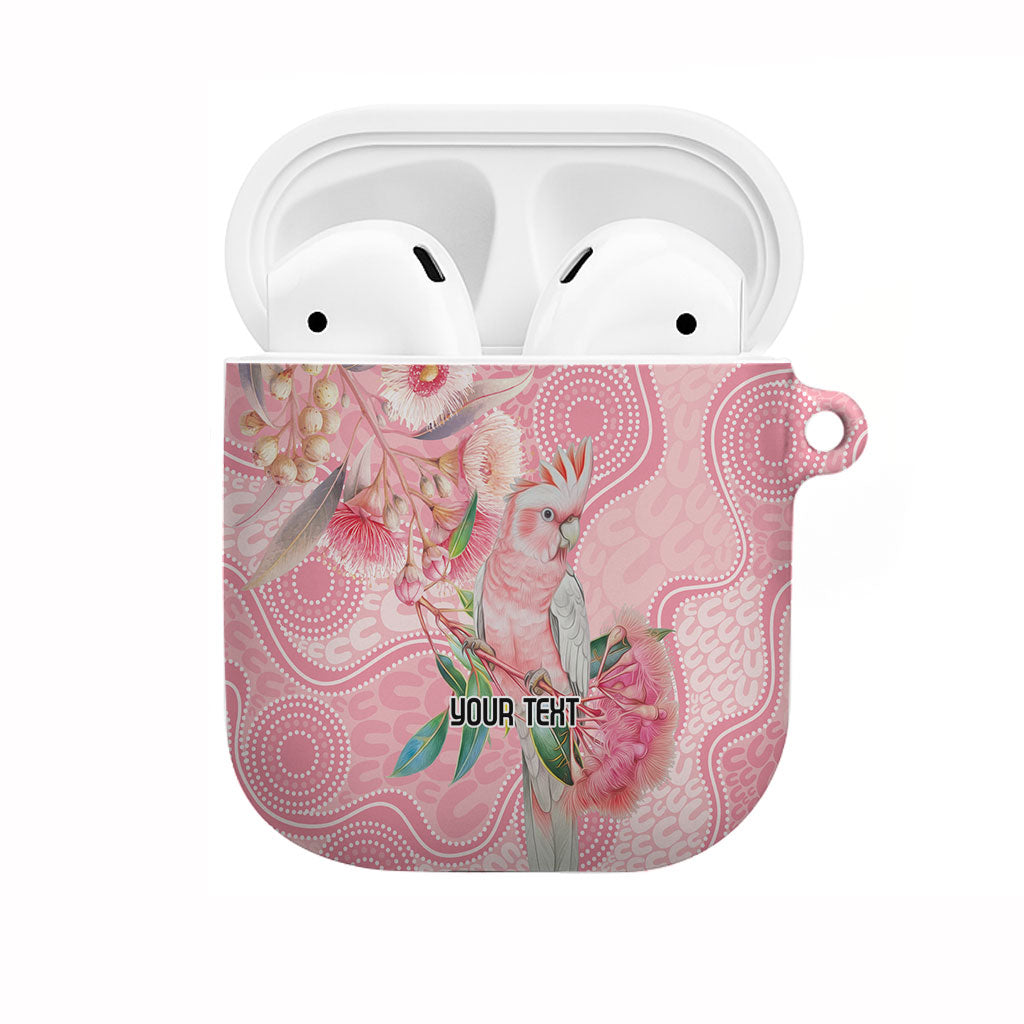 Personalized Pink Galah Fight for Hope and Healing AirPods Case Australia’s Breast Cancer Support