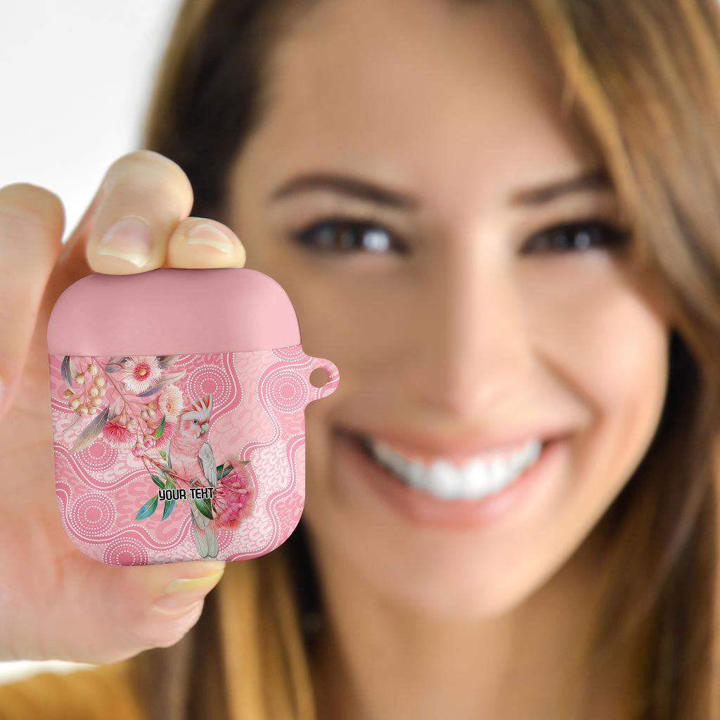 Personalized Pink Galah Fight for Hope and Healing AirPods Case Australia’s Breast Cancer Support