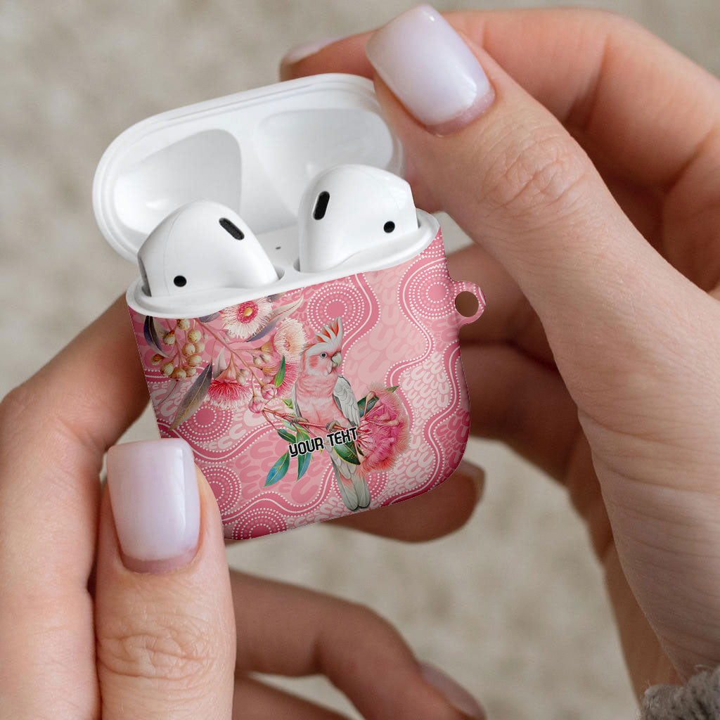 Personalized Pink Galah Fight for Hope and Healing AirPods Case Australia’s Breast Cancer Support