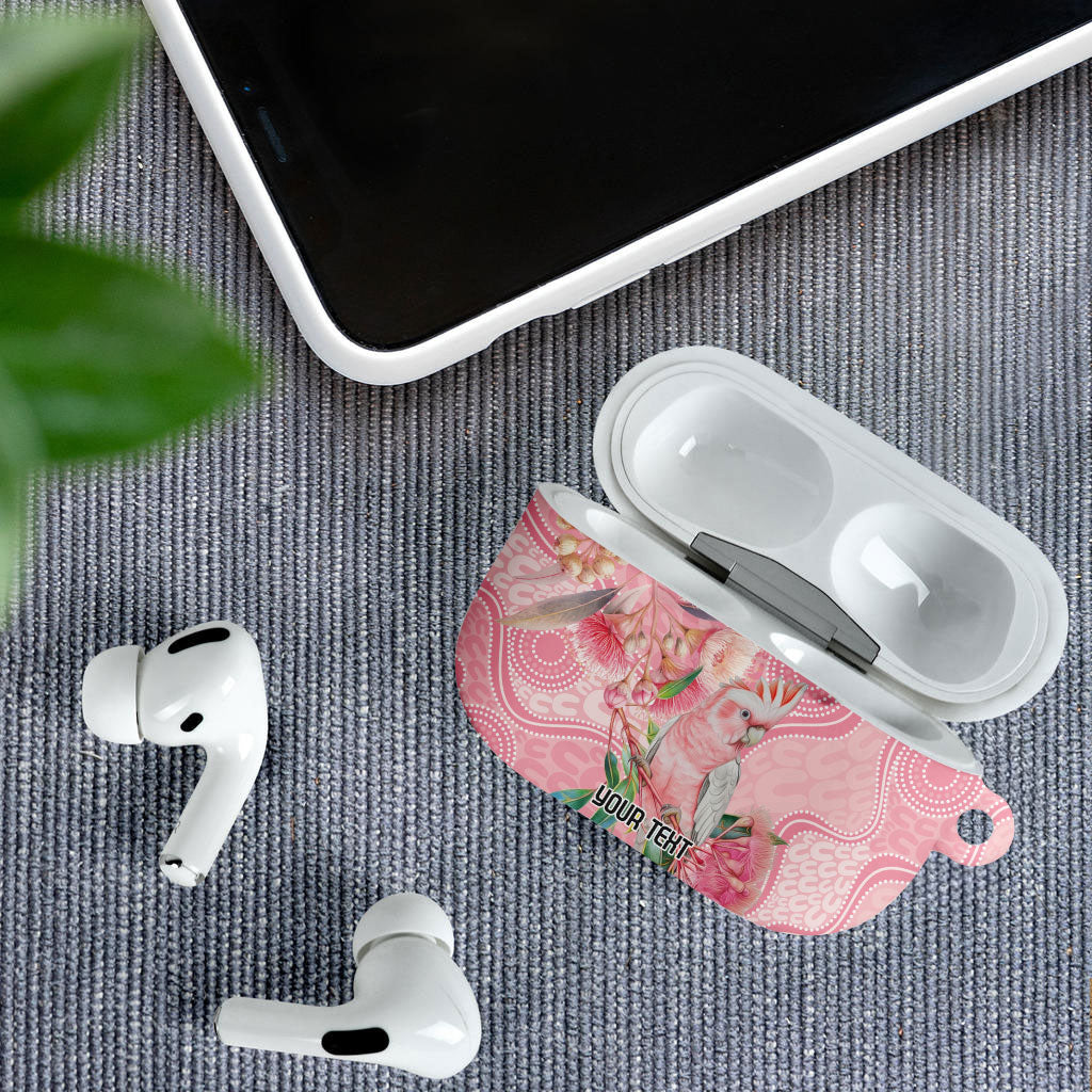 Personalized Pink Galah Fight for Hope and Healing AirPods Case Australia’s Breast Cancer Support
