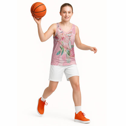Personalized Pink Galah Fight for Hope and Healing Basketball Jersey Australia’s Breast Cancer Support