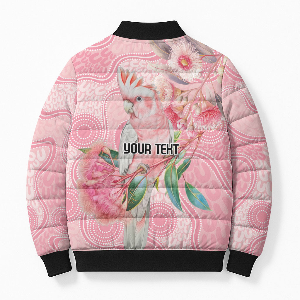Personalized Pink Galah Fight for Hope and Healing Bomber Puffer Jacket Australia’s Breast Cancer Support