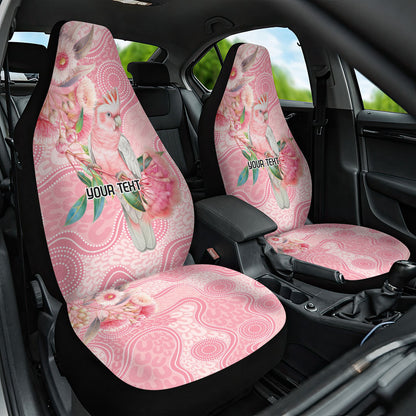Personalized Pink Galah Fight for Hope and Healing Car Seat Cover Australia’s Breast Cancer Support