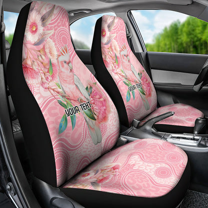 Personalized Pink Galah Fight for Hope and Healing Car Seat Cover Australia’s Breast Cancer Support