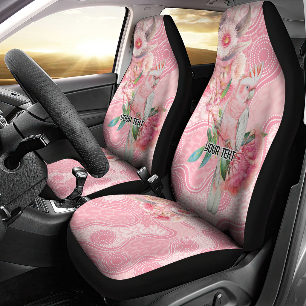 Personalized Pink Galah Fight for Hope and Healing Car Seat Cover Australia’s Breast Cancer Support