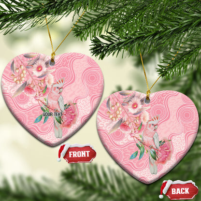 Personalized Pink Galah Fight for Hope and Healing Ceramic Ornament Australia’s Breast Cancer Support