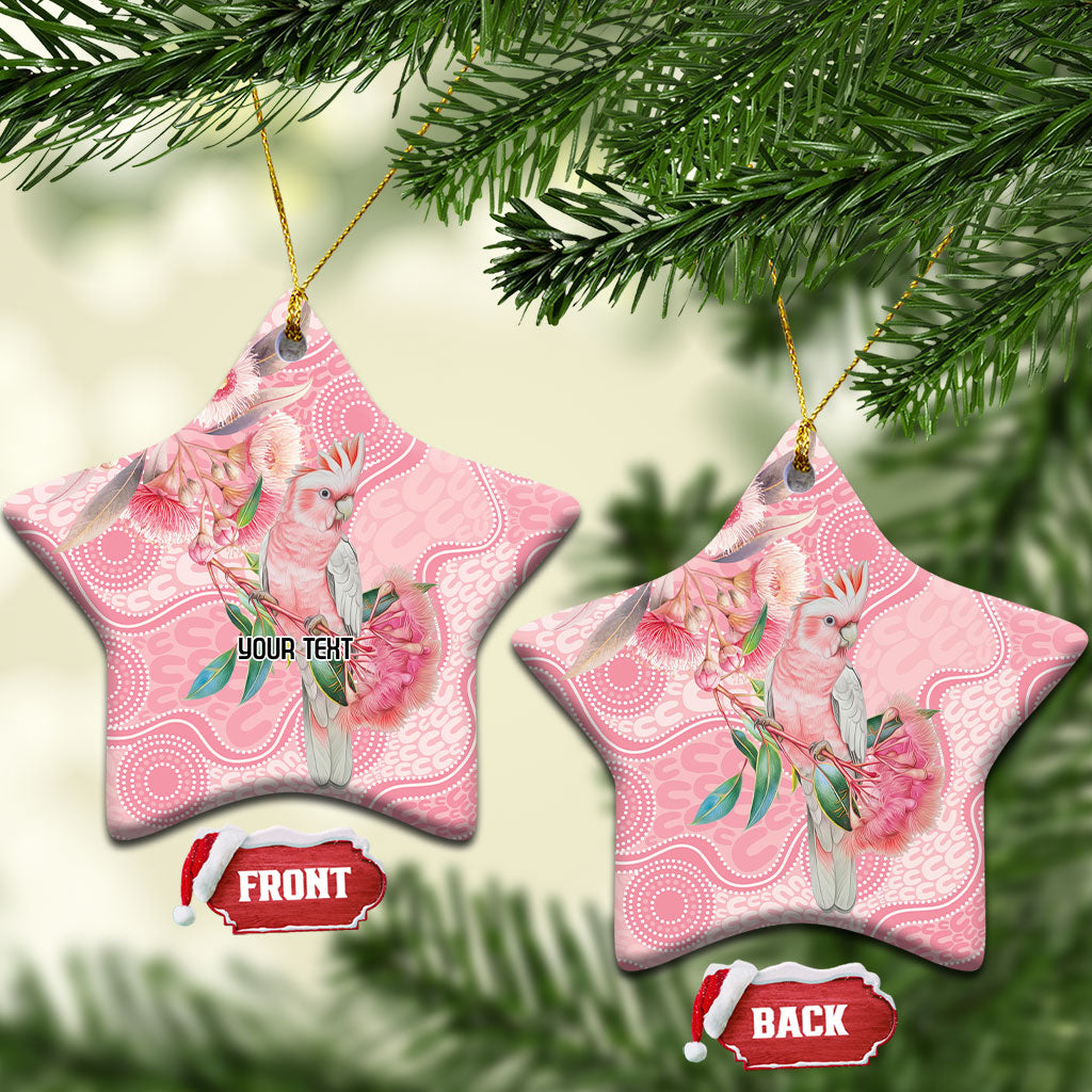 Personalized Pink Galah Fight for Hope and Healing Ceramic Ornament Australia’s Breast Cancer Support