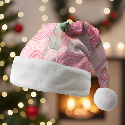 Personalized Pink Galah Fight for Hope and Healing Christmas Santa Hat Australia’s Breast Cancer Support