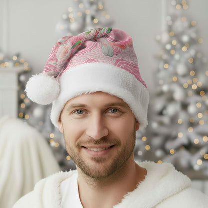Personalized Pink Galah Fight for Hope and Healing Christmas Santa Hat Australia’s Breast Cancer Support