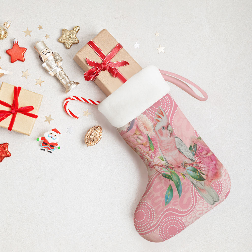 Personalized Pink Galah Fight for Hope and Healing Christmas Stocking Australia’s Breast Cancer Support