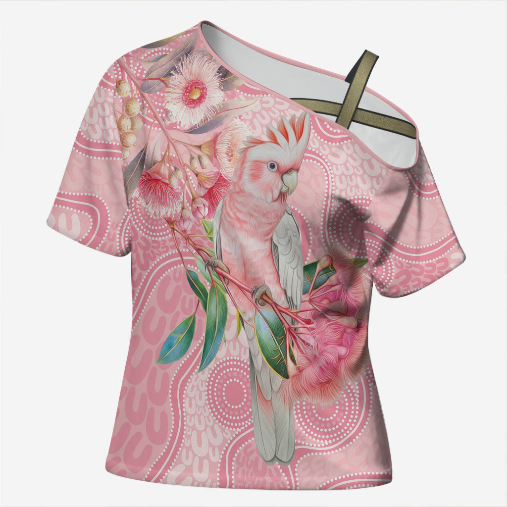 Personalized Pink Galah Fight for Hope and Healing Cross Shoulder Shirt Australia’s Breast Cancer Support