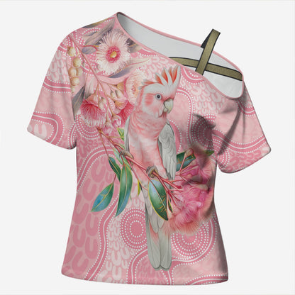 Personalized Pink Galah Fight for Hope and Healing Cross Shoulder Shirt Australia’s Breast Cancer Support