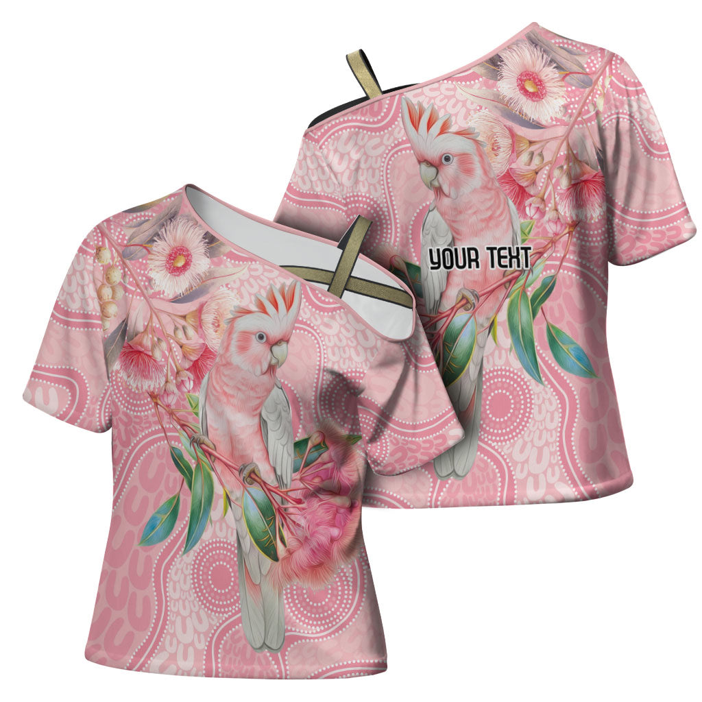 Personalized Pink Galah Fight for Hope and Healing Cross Shoulder Shirt Australia’s Breast Cancer Support
