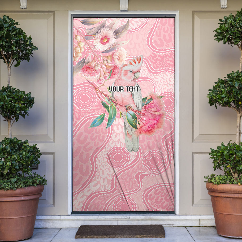 Personalized Pink Galah Fight for Hope and Healing Door Cover Australia’s Breast Cancer Support