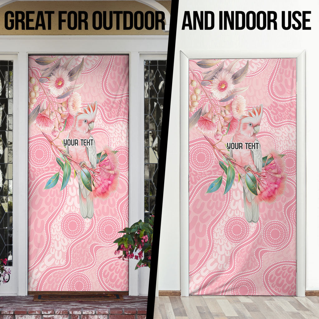 Personalized Pink Galah Fight for Hope and Healing Door Cover Australia’s Breast Cancer Support