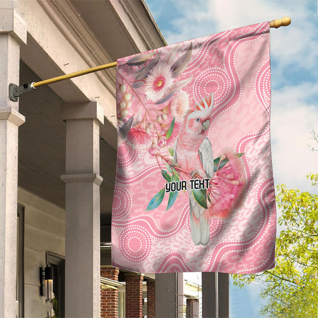 Personalized Pink Galah Fight for Hope and Healing Garden Flag Australia’s Breast Cancer Support