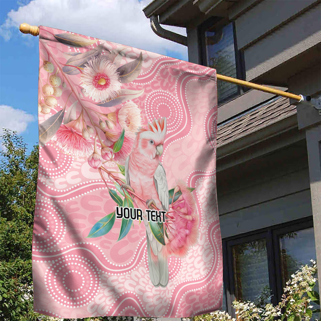 Personalized Pink Galah Fight for Hope and Healing Garden Flag Australia’s Breast Cancer Support