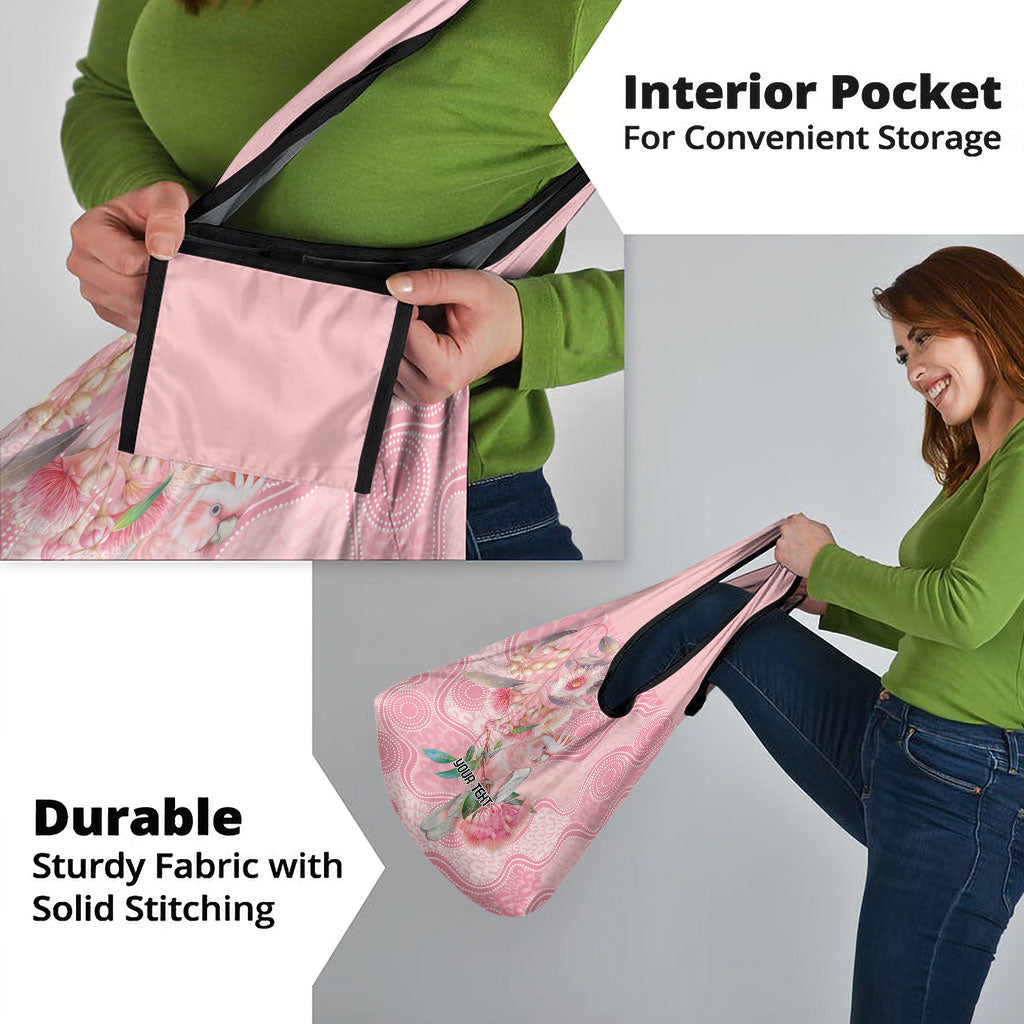 Personalized Pink Galah Fight for Hope and Healing Grocery Bag Australia’s Breast Cancer Support