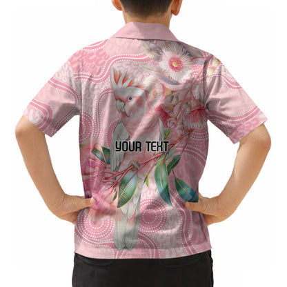 Personalized Pink Galah Fight for Hope and Healing Kid Hawaiian Shirt Australia’s Breast Cancer Support