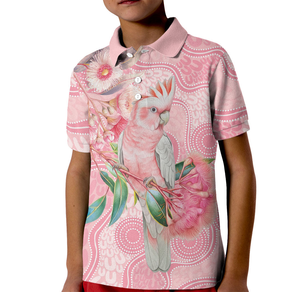 Personalized Pink Galah Fight for Hope and Healing Kid Polo Shirt Australia’s Breast Cancer Support
