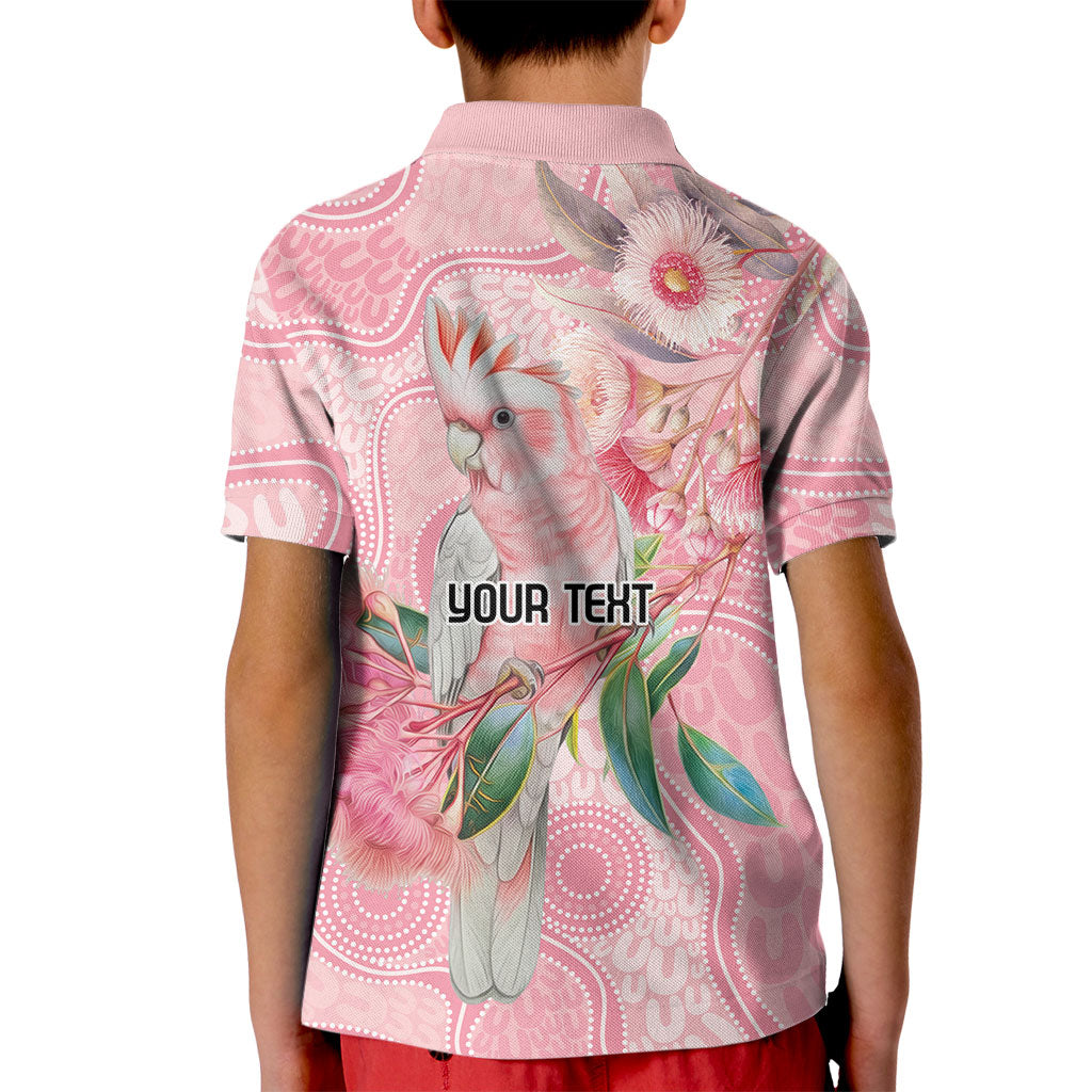 Personalized Pink Galah Fight for Hope and Healing Kid Polo Shirt Australia’s Breast Cancer Support