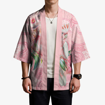 Personalized Pink Galah Fight for Hope and Healing Kimono Australia’s Breast Cancer Support