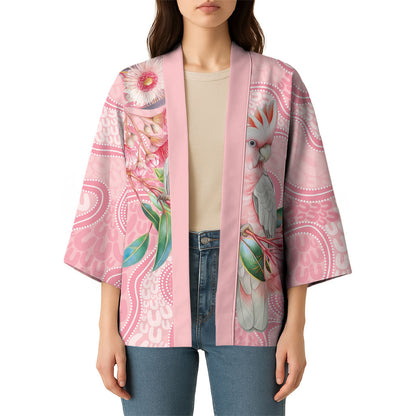 Personalized Pink Galah Fight for Hope and Healing Kimono Australia’s Breast Cancer Support