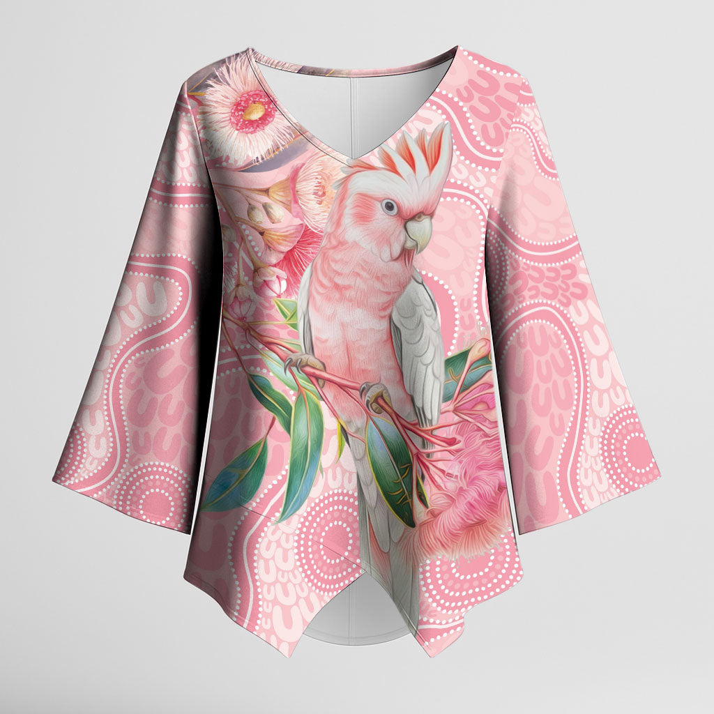 Personalized Pink Galah Fight for Hope and Healing Kimono Sleeve Blouse Australia’s Breast Cancer Support