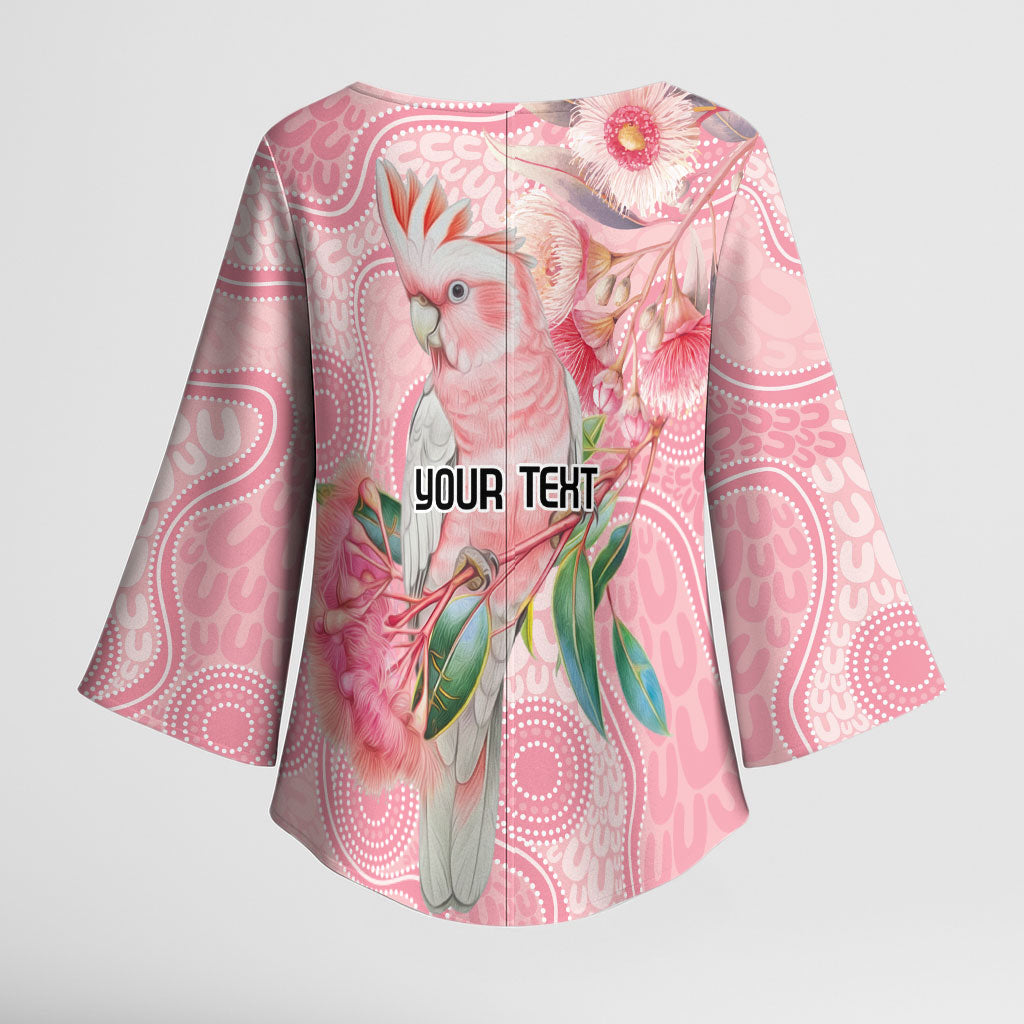 Personalized Pink Galah Fight for Hope and Healing Kimono Sleeve Blouse Australia’s Breast Cancer Support