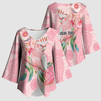Personalized Pink Galah Fight for Hope and Healing Kimono Sleeve Blouse Australia’s Breast Cancer Support