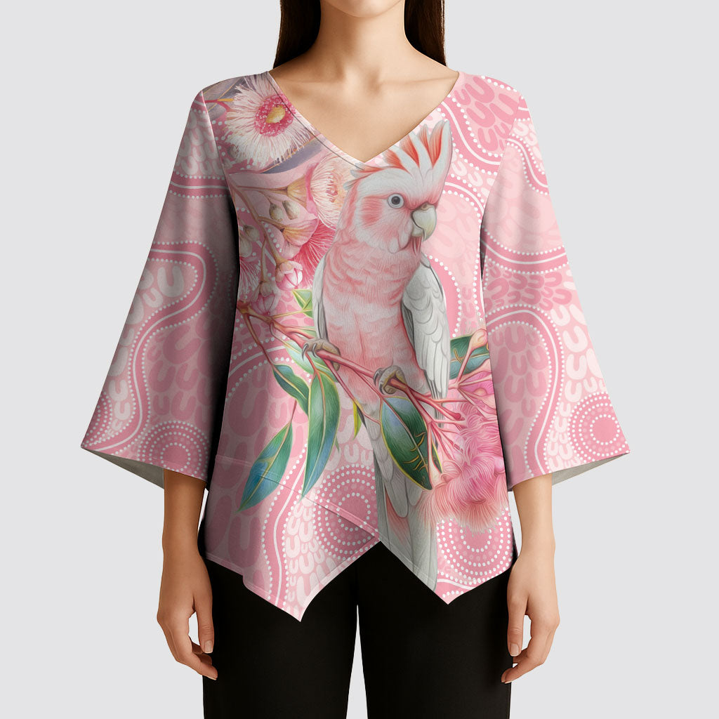 Personalized Pink Galah Fight for Hope and Healing Kimono Sleeve Blouse Australia’s Breast Cancer Support