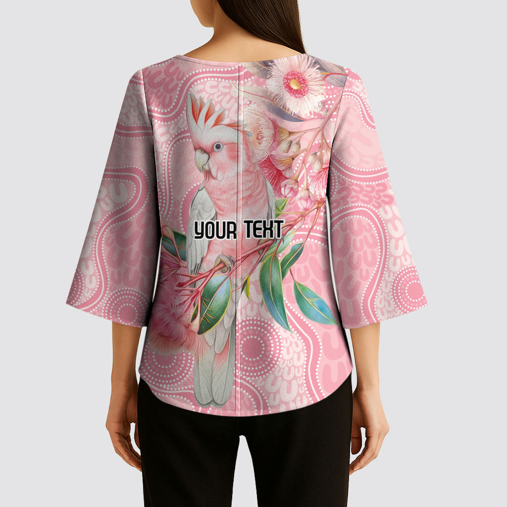 Personalized Pink Galah Fight for Hope and Healing Kimono Sleeve Blouse Australia’s Breast Cancer Support