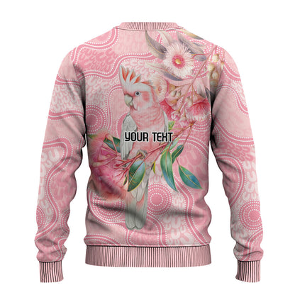 Personalized Pink Galah Fight for Hope and Healing Ugly Christmas Sweater Australia’s Breast Cancer Support