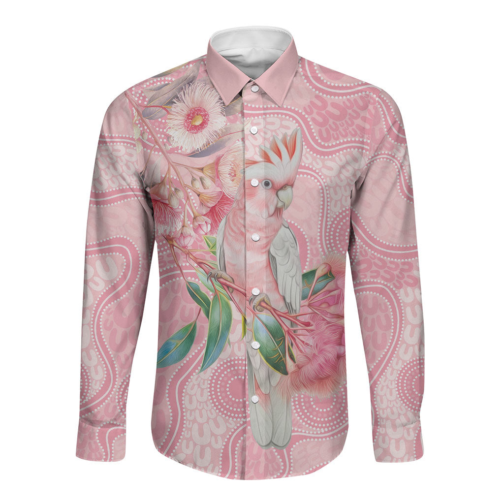 Personalized Pink Galah Fight for Hope and Healing Long Sleeve Button Shirt Australia’s Breast Cancer Support