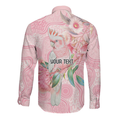 Personalized Pink Galah Fight for Hope and Healing Long Sleeve Button Shirt Australia’s Breast Cancer Support