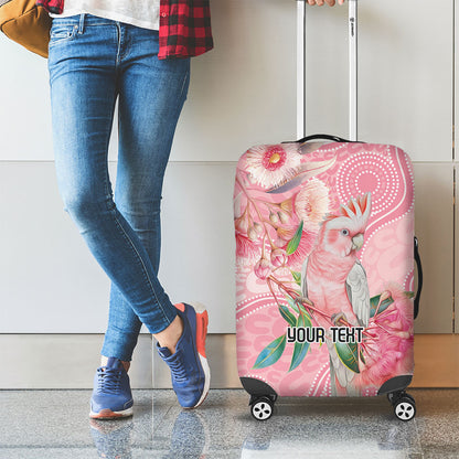 Personalized Pink Galah Fight for Hope and Healing Luggage Cover Australia’s Breast Cancer Support