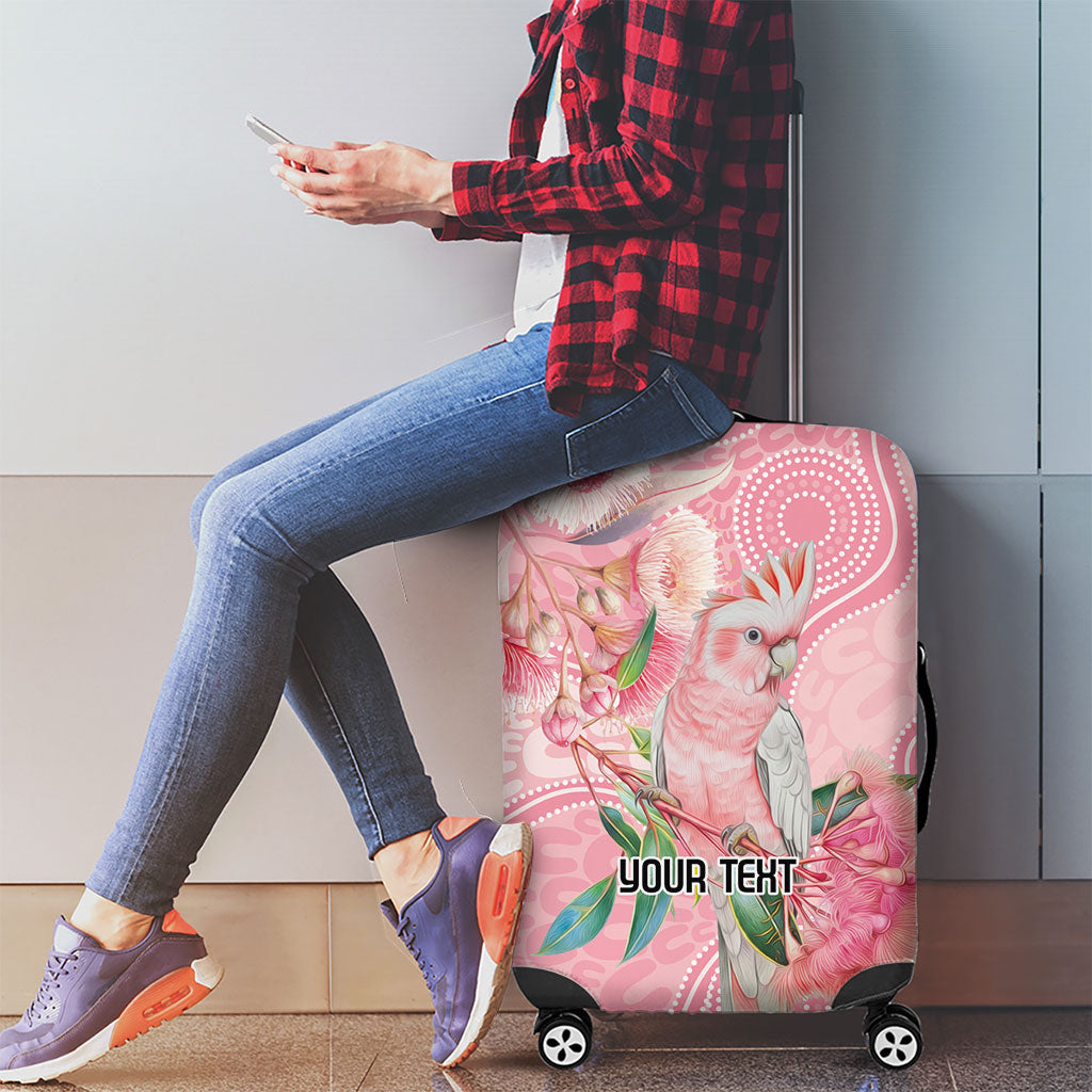 Personalized Pink Galah Fight for Hope and Healing Luggage Cover Australia’s Breast Cancer Support