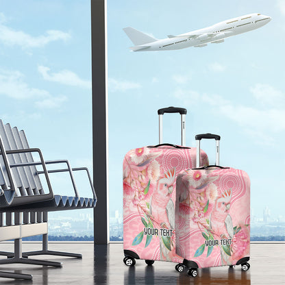 Personalized Pink Galah Fight for Hope and Healing Luggage Cover Australia’s Breast Cancer Support