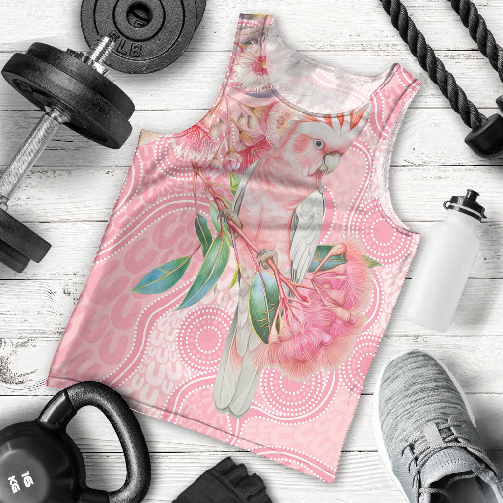 Personalized Pink Galah Fight for Hope and Healing Men Tank Top Australia’s Breast Cancer Support