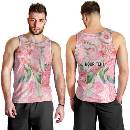 Personalized Pink Galah Fight for Hope and Healing Men Tank Top Australia’s Breast Cancer Support
