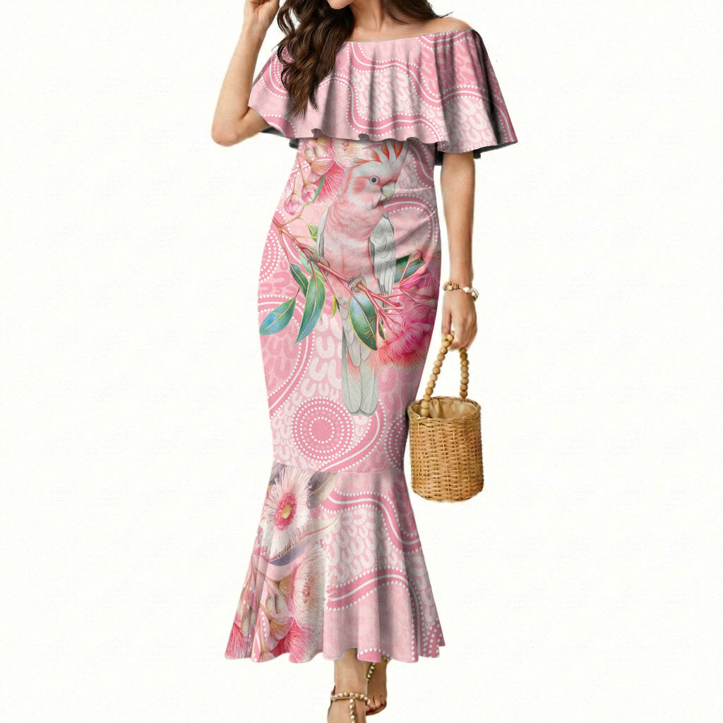 Personalized Pink Galah Fight for Hope and Healing Mermaid Dress Australia’s Breast Cancer Support