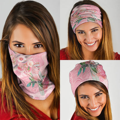 Personalized Pink Galah Fight for Hope and Healing Neck Gaiter Australia’s Breast Cancer Support