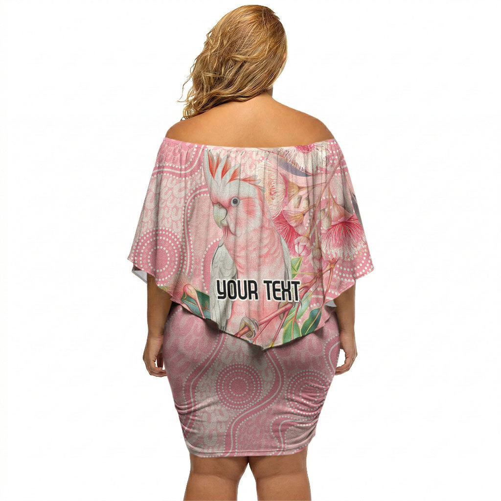 Personalized Pink Galah Fight for Hope and Healing Off Shoulder Short Dress Australia’s Breast Cancer Support